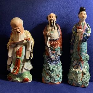 Chinese figurines, 9-12” tall